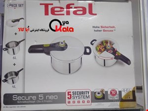  زودپز 4 لیتر + 6 لیتری تفال مدل tefal p2544342 4+6l